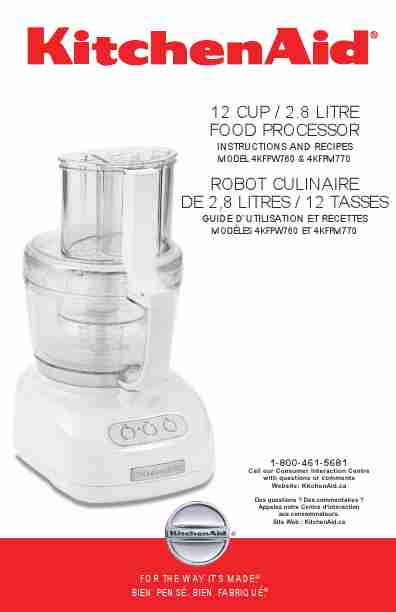 KitchenAid Food Processor 4KFPM770-page_pdf